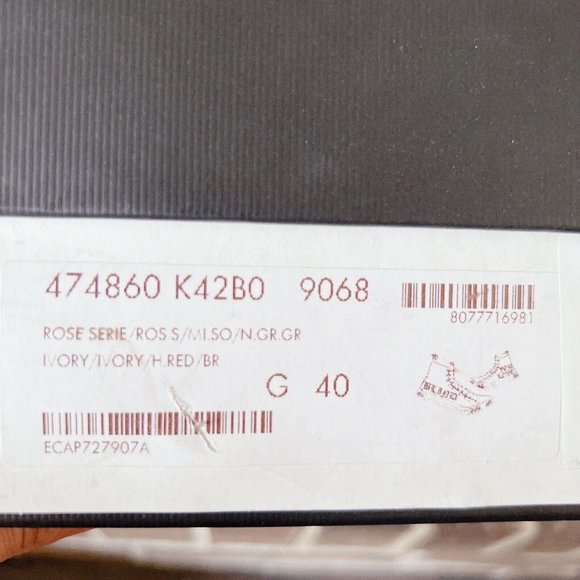 NIB Gucci Blind for Love High Top Sneaker Floral Print Canvas Ivory EU 40 US 10 - Picture 12 of 13